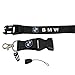 AJade BMW Design Keychain Key Chain Black Lanyard Double Sided Print Clip Quick Release Buckle