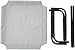 Amazon Basics Cooling Elevated Dog Bed with Metal Frame, X-Small, 28 x 21 x 7 Inch, Grey