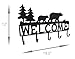 Zeckos Rustic Black Bear Decorative Welcome Wall Hook