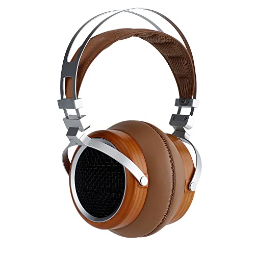 SIVGA Luan Hi-Fi 50 mm Dynamic Driver Open Wood Headphones (Brown)