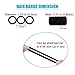 100 PCS Hair Bands Hair ties for Women Girls, Seamless Hair Bands Elastic Ponytail Holders Rubber Bands Hair Accessories 1.58 inch (5 Colors)