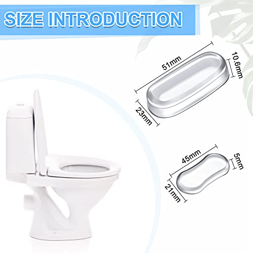 20 Pieces Toilet Seat Bidet Replacement Kit Quiet Soft, Silicone Rubber