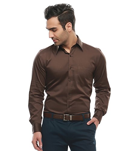 brown formal shirt mens
