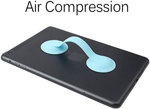 DUZY – Tablet Smart Hand-Strap Silicon ring shape Grip Flexible and Comfortable Device Holder with Hand and Fingers,iPad mini4 Samsung Asus Google (Blue)