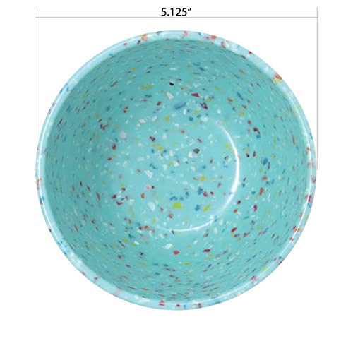 Zak Designs Confetti Soup Bowl, Made with Durable Recycled Melamine