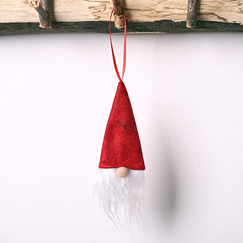 charmsamx Mini Christmas Hat, Red Wine Bottle Cover Bags Bottle Cover Hat Decorative Doll Bottle Cover Home Party Santa Claus Hat Clothing Decoration Home Christmas Decor (Red)
