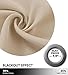NICETOWN Balcony Privacy Curtains Outdoor - Multifunctional Triple Weave Microfiber Grommet Wind Prevention Room Darkening Drape, Insulated Drapery (Cream Beige, 52 Inch by 108 Inch, Beige)