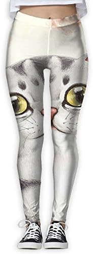 Cartoon Cat Yoga Pants For Women Petite Length Fitness Power Flex Yoga Pants Leggings Flare Yoga Pants Tummy Control Workout