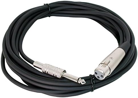 Cable Corp 20" High Z Black Microphone Cable (MC22)