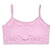 VeaRin Big Girls' Cotton Training Crop Bra with Padding,Starter Bras for Girls Pack of 4 White