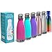 Stainless Steel Water Bottle for Kids School, Double Wall Insulated Cola Bottle Shape for Cold and Warm Drinks, BPA Free Metal Sports Bottle for Boys, Girls & Women (Pink, 12 oz)