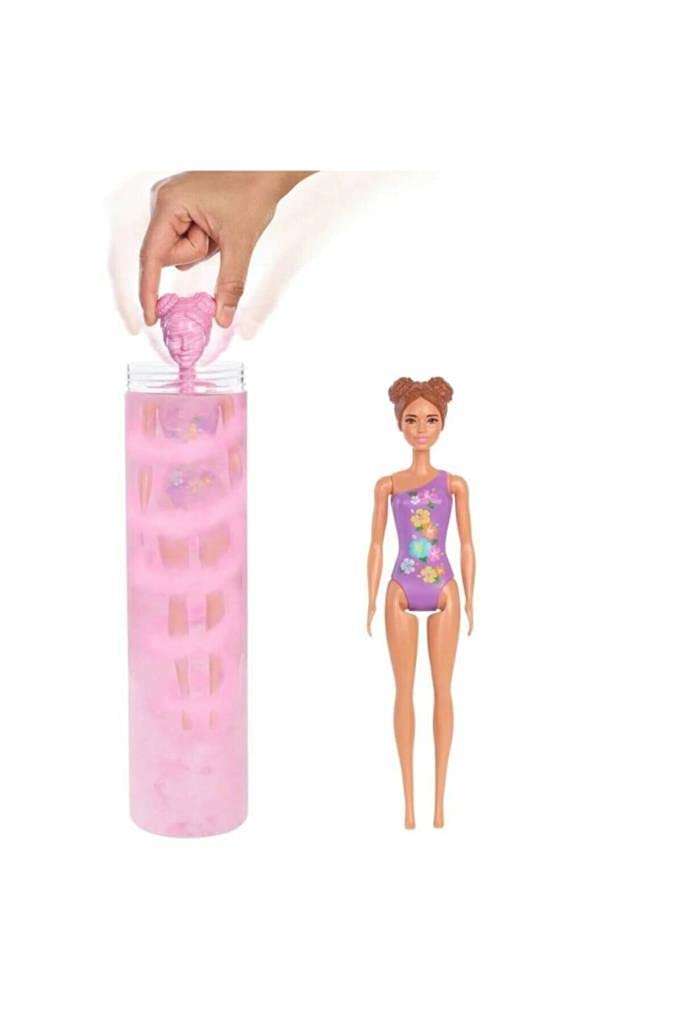 ​Barbie Color Reveal Doll with 7 Surprises: 4 Mystery Bags Contain Cover-Up, Shoes, Towel & Accessory