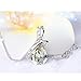 Mother's Day Gift ''External Love'' Water-drop Shape Crystal Pendant Necklace for Women (Colorful Gold)