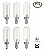 Light Blue™ 1-Watt (15W) LED T25 Tubular Filament, 120V, Candelabra (E12) Base Light Bulb, Dimmable, UL-Listed (6-PACK)