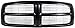 Evan-Fischer EVA17772021821 Grille for Dodge Full Size P/U 02-05 Horizontal Bar Insert Plastic Painted-Black Shell/Chrome Insert New Body Style