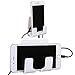 TXEsign Adhesive Wall Phone Holder Mount for Smartphones iPhone External Battery Wall Holder Mount (White)