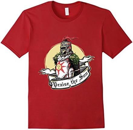 Men's Praise the Sun T-Shirt Medium Cranberry