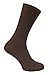 6 Pack Mens 100% Cotton Non Binding Loose Top Lightweight Ribbed Dress Socks (7-12 US, TSFD02)