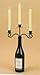 DEI The Vinyard Collection Bottle Stopper Three-Candle Candelabra with Antique Bronze Finish