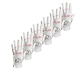Finger Ten 2017 New Women's Ladies Girl Weathersof Pro Grip Durable Padding Pink Left Lh Right Rh Hand Golf Glove Value 6 Pack