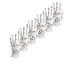 FINGER TEN Women’s Golf Gloves Ladies Left Hand Right Value 6 Pack, All Weather Extra Grip Lh Rh, Size Fit Small Medium Large XL (6 Pack Milkly, Medium, Left)
