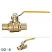 Midline Valve 800Q056 Full Port PEX Ball Valve 3/4 Inch Forged Brass Lead-Free, 3/4