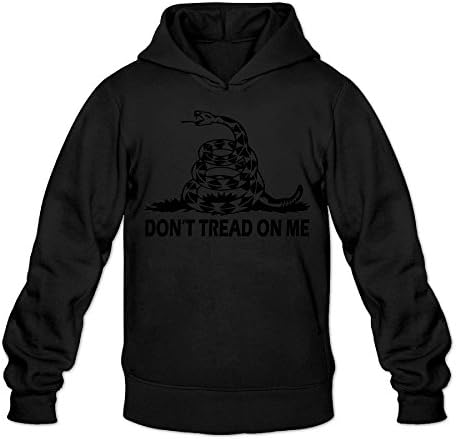 Pullover Hoodie Sweatshirt Dont Tread On Me Snake Pattern Long Sleeve Tops Coats For Man
