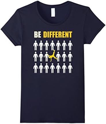 Women's Capoeira Tshirt - Be Different Motivational Gift Shirt Medium Navy
