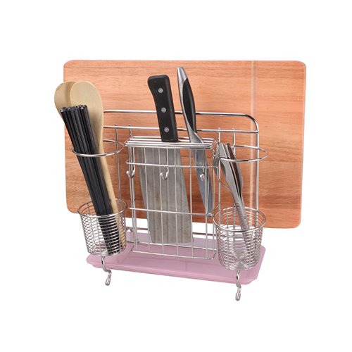 MiniInTheBox Multifunction 304 Stainless Steel Kitchen Tools Shelf Chopsticks Knife Cutting Board Organizer Rack - Thumbnail 2