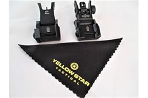 UTG & YELLOWSTAR TACTICAL UTG Low Profile Flip-up Front & Rear Sight with Dual Aiming Aperture