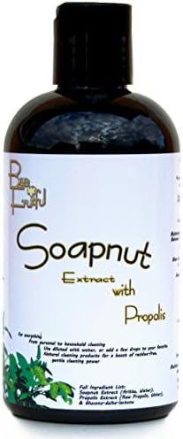 Bee Fruitful Soapnut Extract with Propolis - Natural & Non-Toxic, Concentrated All Purpose Cleaner, Laundry Detergent, and more.