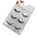 LASHVIEW 3Pairs Natural Voluminous Makeup Thick False Eyelashes Crisscross Soft Black Handmade Eye Lashes VB