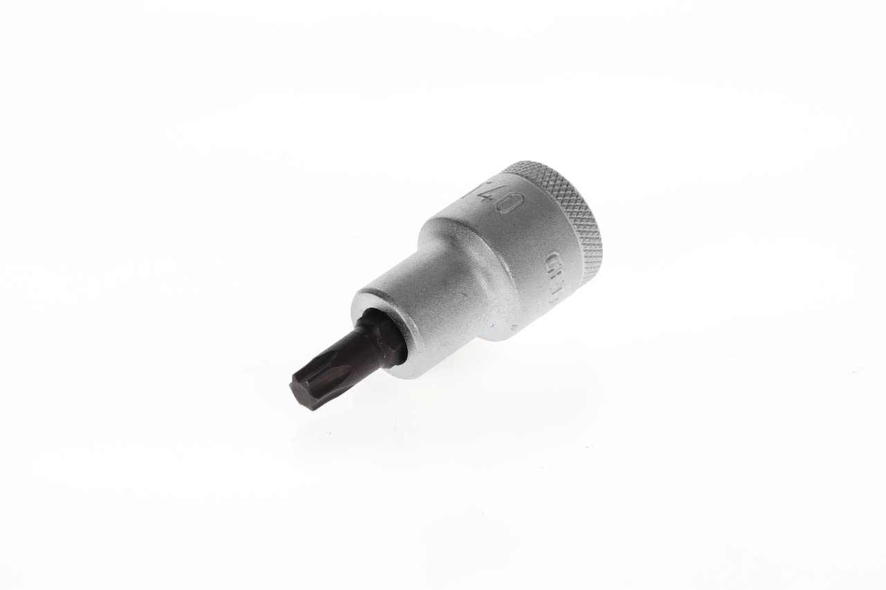 GEDORE Screwdriver bit socket Torx, Short, T40, AF 6.65 mm, 1/2" 12.5 mm, Screwdriver bit socket, Tool, ITX 19 T40
