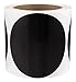 ChromaLabel 4 Inch Round Label Permanent Color Code Dot Stickers, Inventory Labels, 250 Labels per Roll, Black