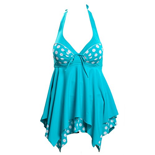 Lukitty Women's One Piece Push Up Halter Bikini Monokini Bathing Suit