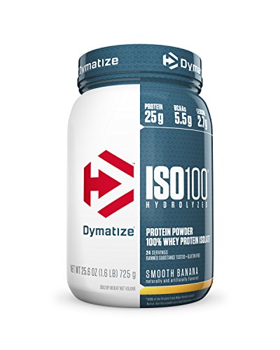 Dymatize ISO 100 Post Workout and Recovery Supplements, Smooth Banana, 1.6 Pound (Pack of 6)