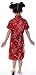 AvaCostume Girls Chinese Dragon Phoenix Qipao Cheongsam Dress, 4, Red
