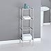 Organize It All 4 Tier Chrome Freestanding Bathroom Storage Shelf
