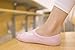 5 Pairs Women's No Show Socks Cotton Non Skid Low Cut Socks (Cute Rabbit)
