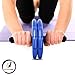 BIO Core Ab Roller - Fitness Wheel & Abdominal Carver to Workout, Exercise & Strengthen Your Abs & Core - Plus, Get A Free Pro Knee Mat to Supplement Your Training for A Limited Time - Blue