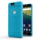 Nexus 6P Case, J&D [Drop Protection] Google Nexus 6P Case [Slim Cushion] Shock Resistant Protective Premium Jelly Case Slim Case for Nexus 6P (Blue)