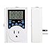 timer switch socket, multi function digital programmable timer switch socket electrical plug infinite loop 15A/dm2 , 1800W (1 pack)