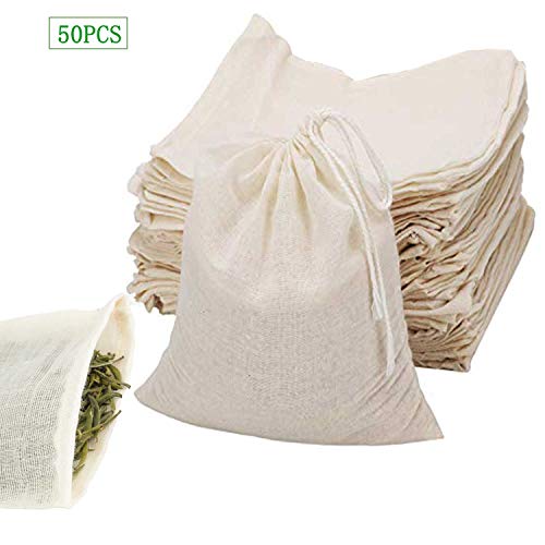 small muslin drawstring bags