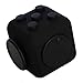 Capsloc Fidget Cube - Fidget Dice Toy Relieves Stress and Anxiety for Children and Adults Anxiety Attention Click Toy - All Black Rubber Matt Finish