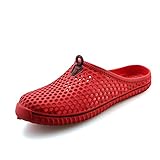 Aleader Unisex Garden Sandal Clog Shoes Red 10 B(M) US Womens / 8.5 D(M) US Mens