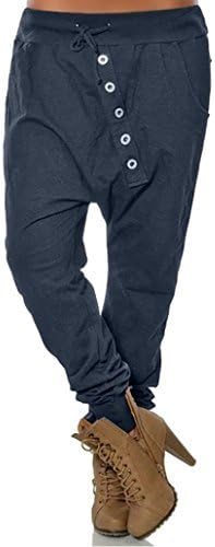 Alixyz Women's Drop Crotch Hip Hop Jogger Harem Pants Fashion Baggy Pants Trousers