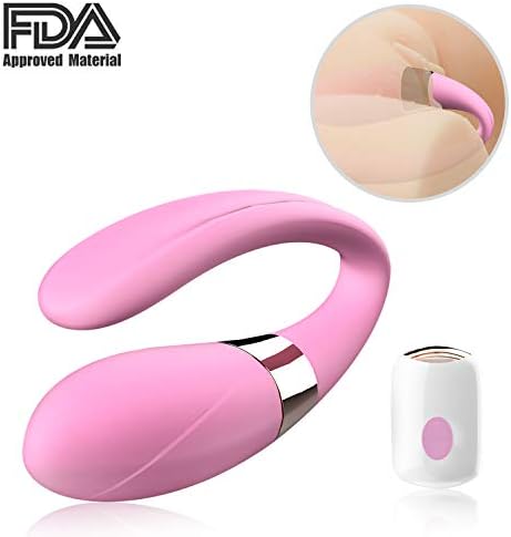 Wireless Remote Control Rechargeable Mini Finger Massager with Strong Patterns Handsfree USB Waterproof Massager Wand (U Shape)