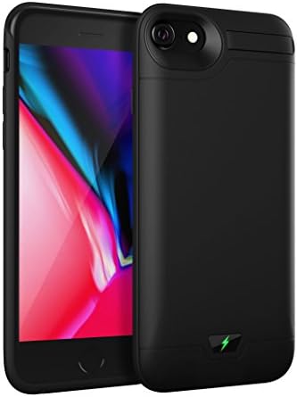 8000mAh iPhone 6 Plus / 6S Plus Battery Case,AUYOO Extended Rechargeable Backup Charging Case Protective Power Bank with Kickstand for iPhone 6 Plus / 6S plus (5.5Inch)- Black