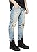 Men's Biker Skinny Distressed Ripped Slim Washed Denim Jeans
