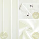 Furlinic Shower Curtain Beige Anti Mould Waterproof 100x180cm Polyester view 3